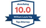 Avvo Rating 10 William Louis Vig Top Attorney